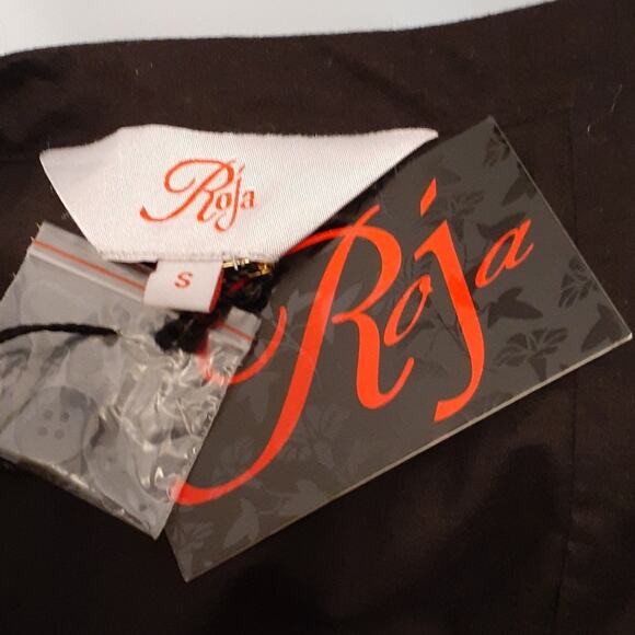 Roja Women's Black Decorative Embroidered Skirt. Size S - Picture 5 of 7